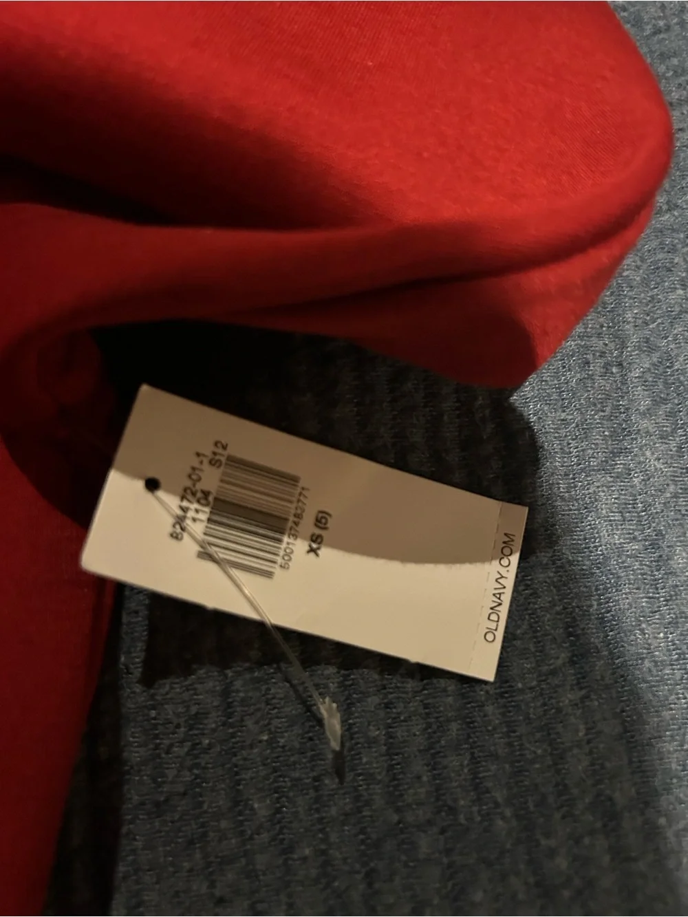 Old navy Kids Red Hooded Pullover Sweater